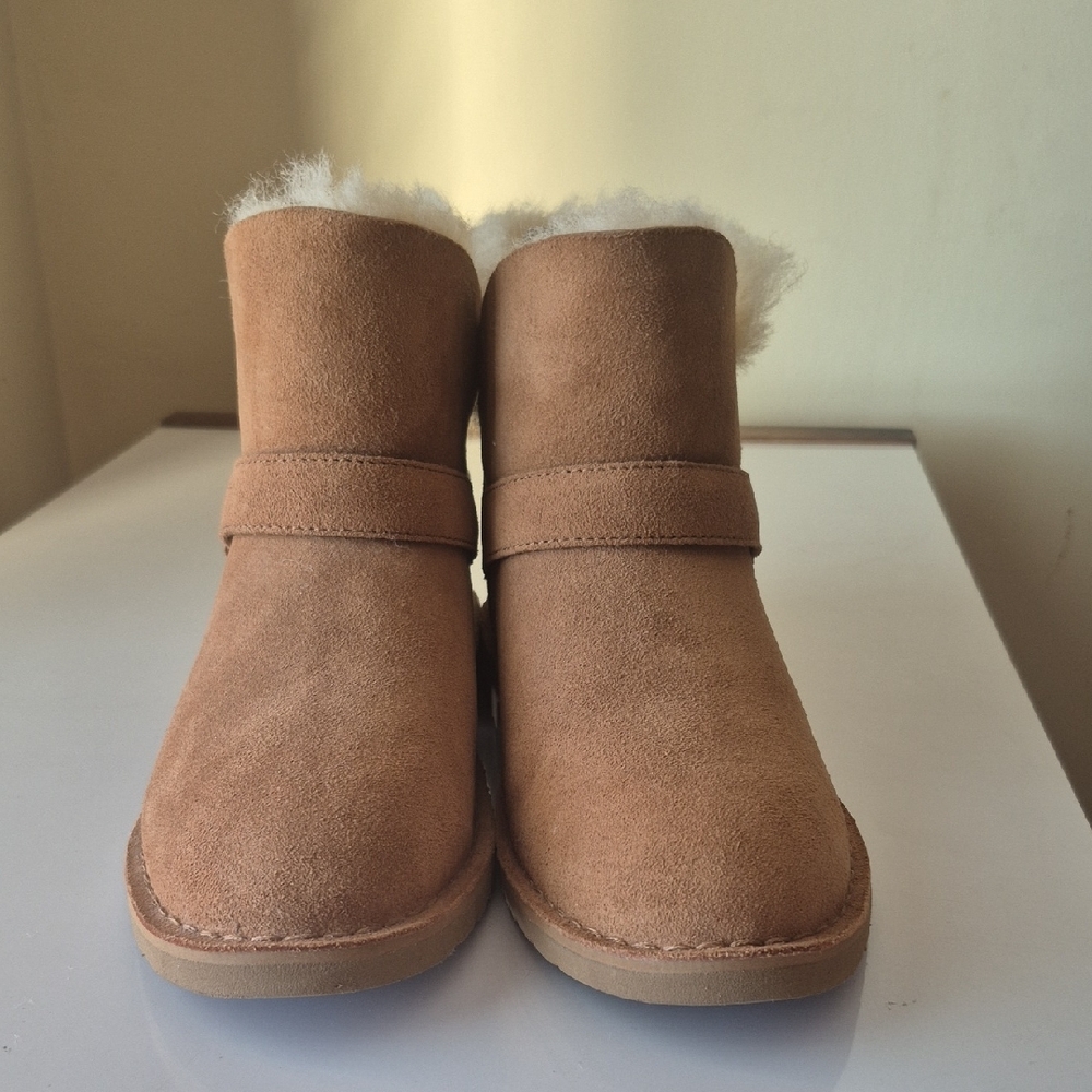 UGG Brown Suede Boots with Plush Lining